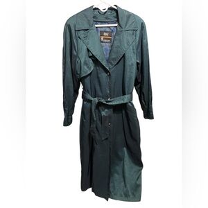 London Fog Teal Trench Coat